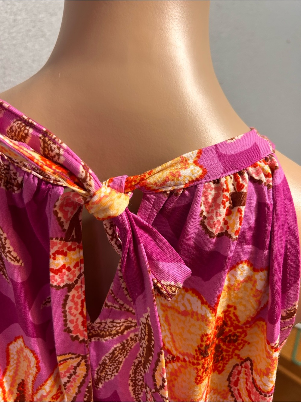 NWOT Loft Mosiac mini halter swing dress size medium - Picture 8 of 11